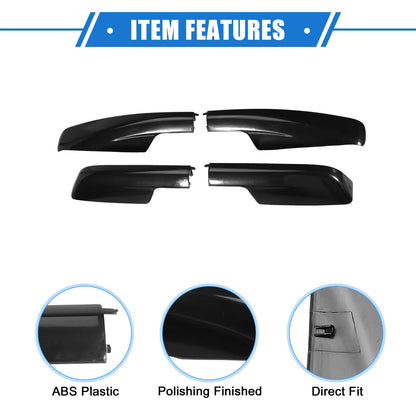 4 x Car Roof Rack Side Rails End Covers for Toyota Highlander (2001-2007)