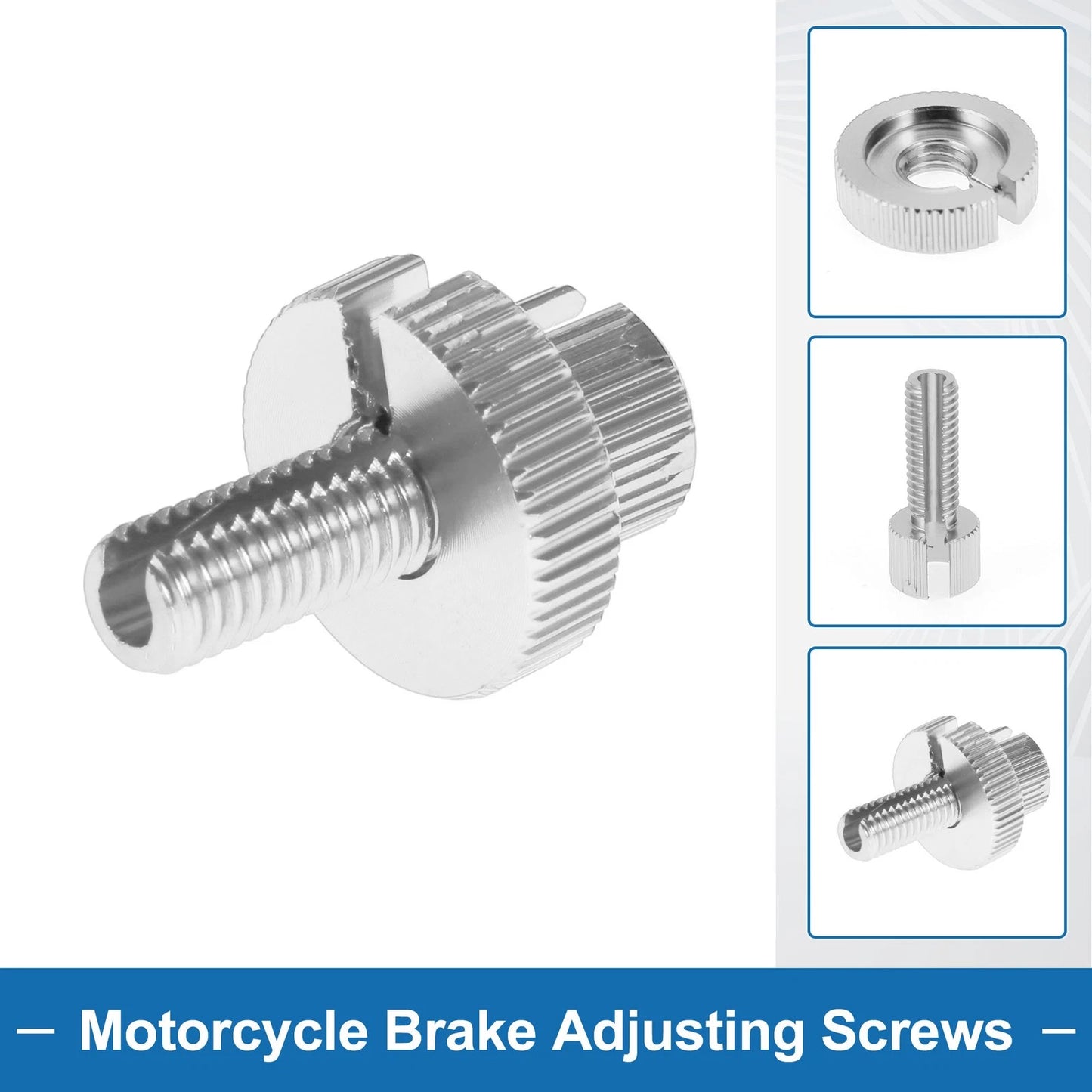 Brake Lever Barrel Adjusters Screws 2 x M8 for Motorcycle
