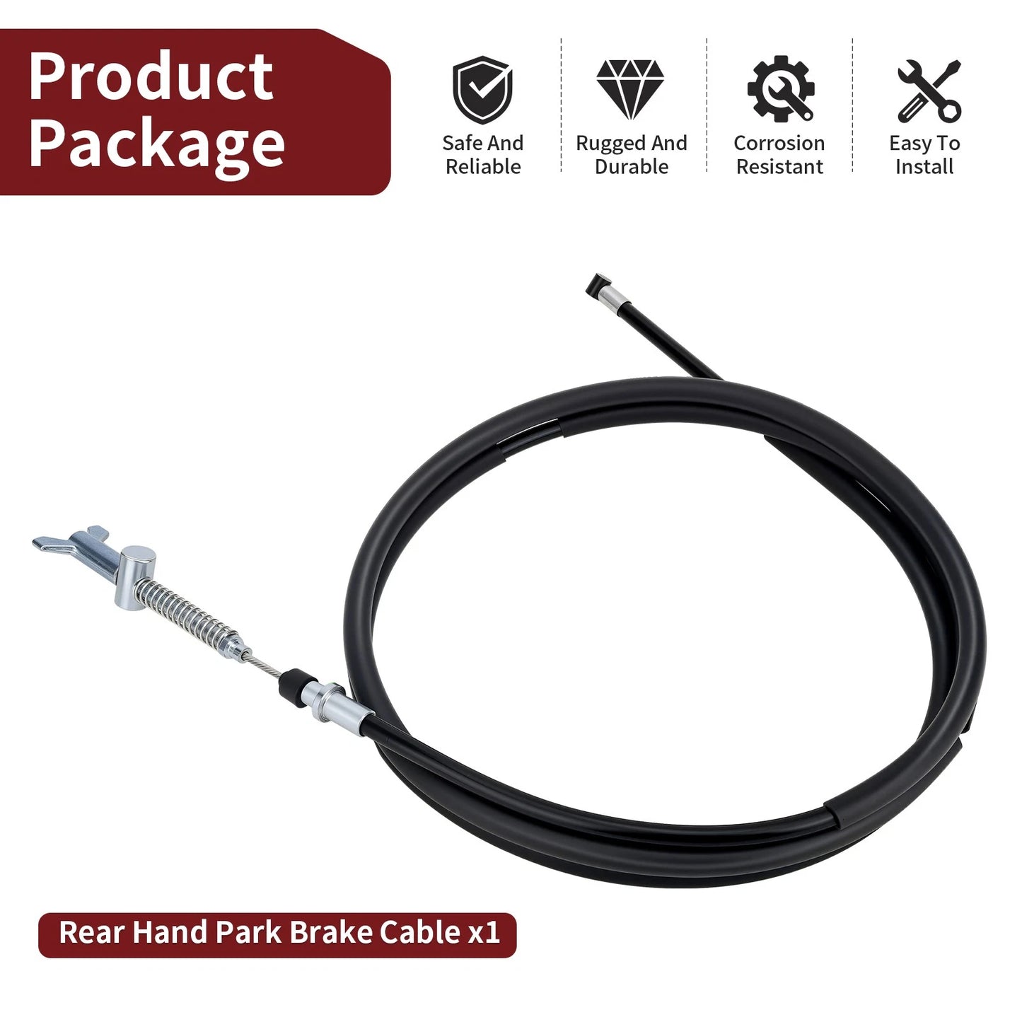 Rear Parking Brake Cable for Yamaha Grizzly 350 IRS / Grizzly 450 (2007–2011)
