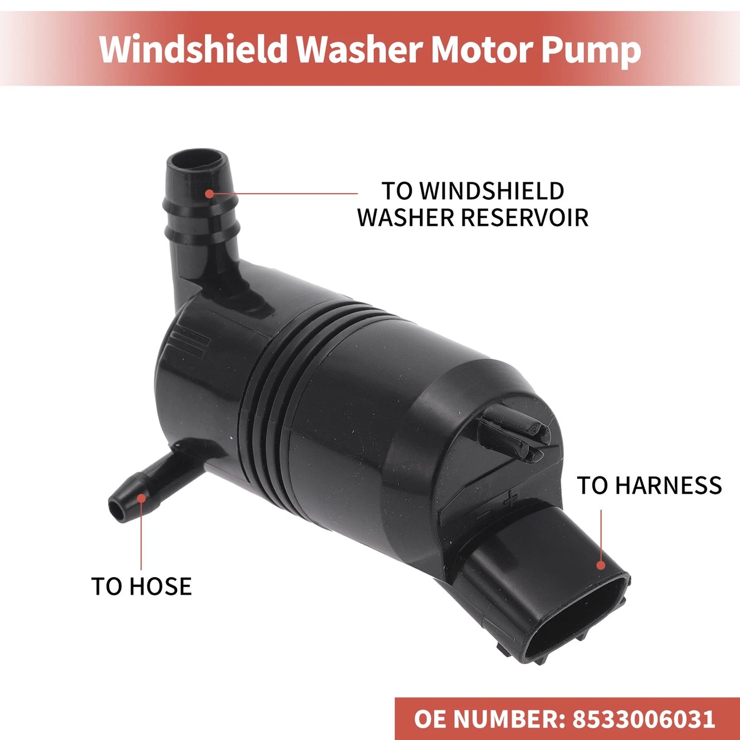 Windshield Washer Pump for Toyota Camry (1994-2006)