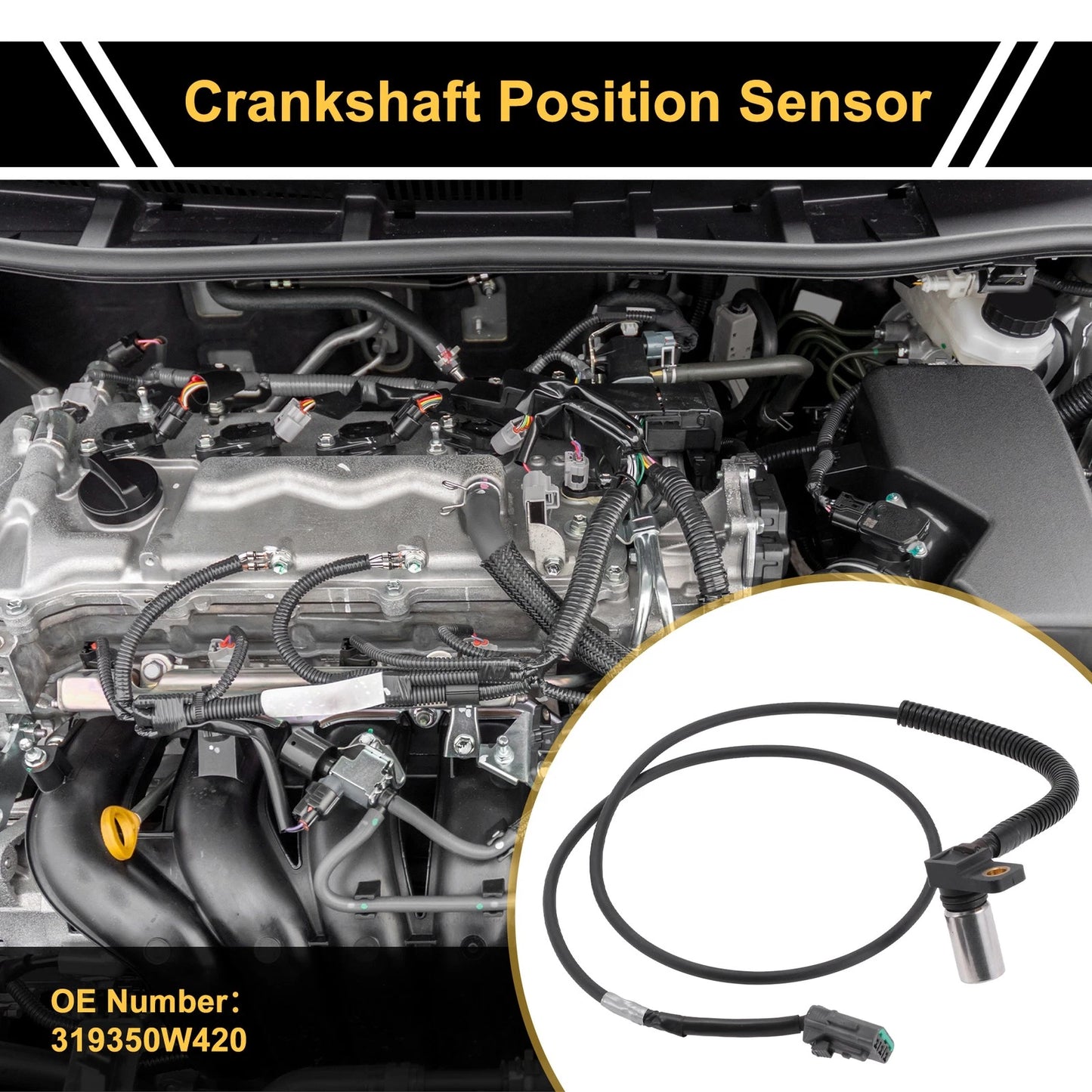 Crankshaft Position Sensor for Nissan NP300 Navara 2.5dCi (2005-2006)