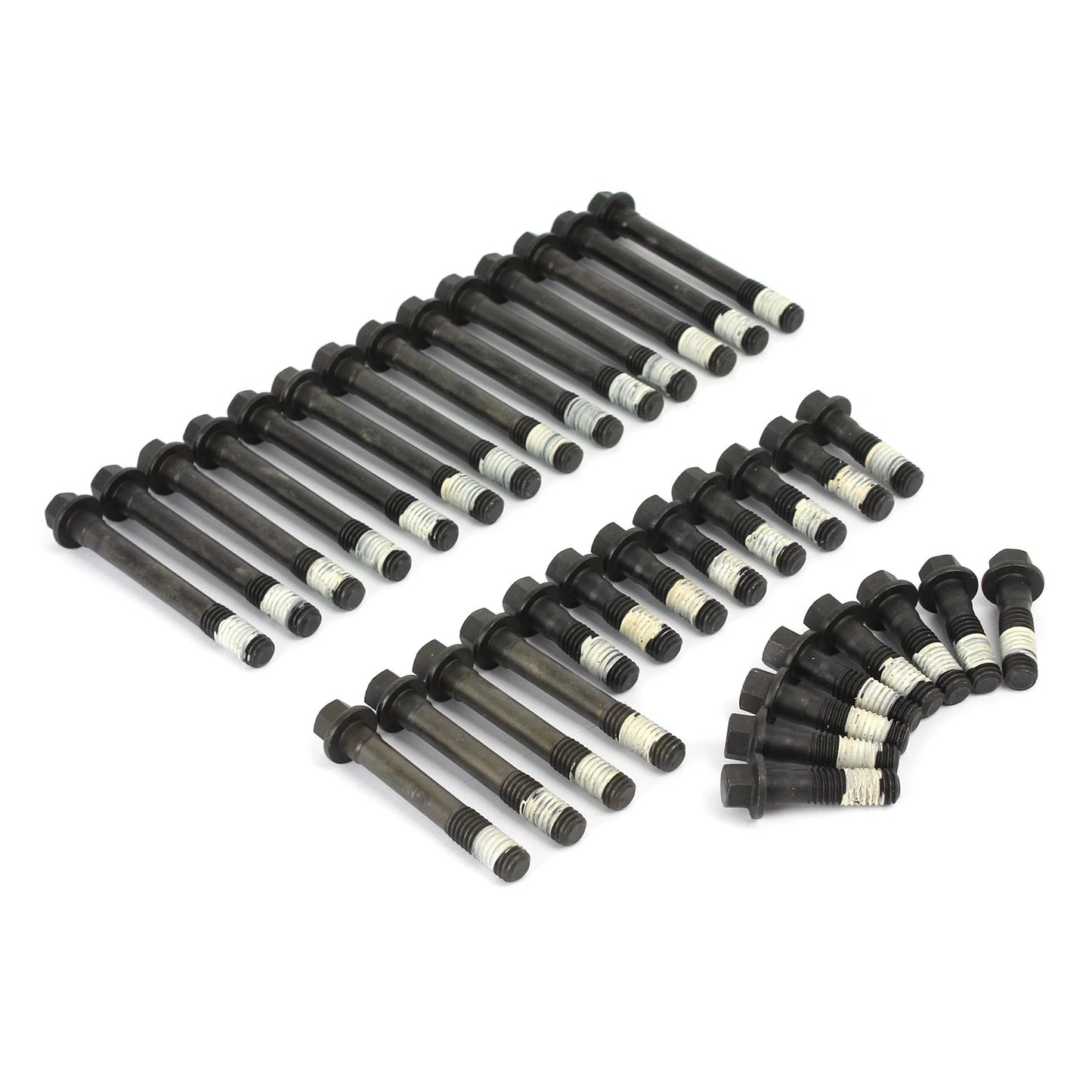 SBC 350 Hex Head Bolt Kit for Chevy (Std or Speedmaster Heads)