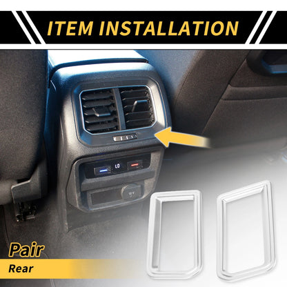 Rear A/C Air Outlet Vent Covers for Toyota Tundra (2022-2024)