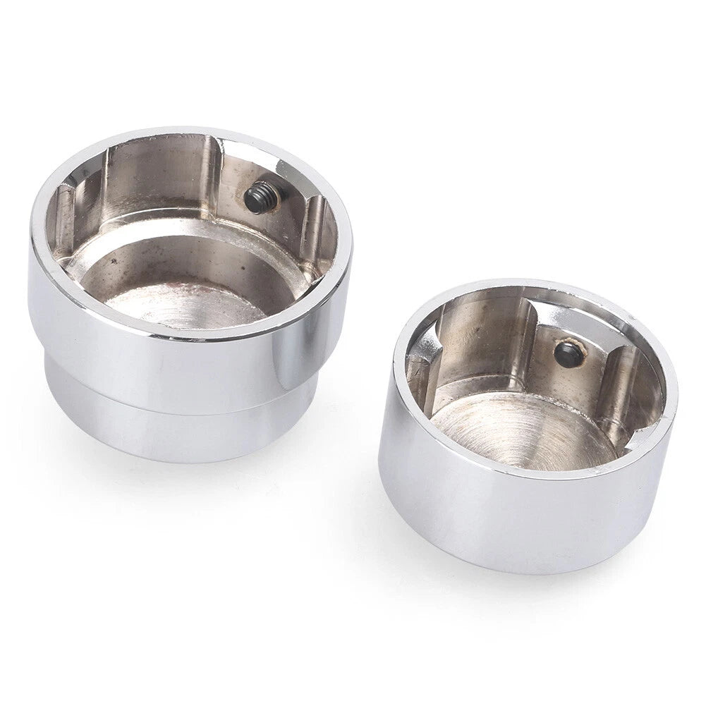 Chrome Rear Axle Nut Covers for Harley Dyna Road King 1200 Custom XL1200C (2011)