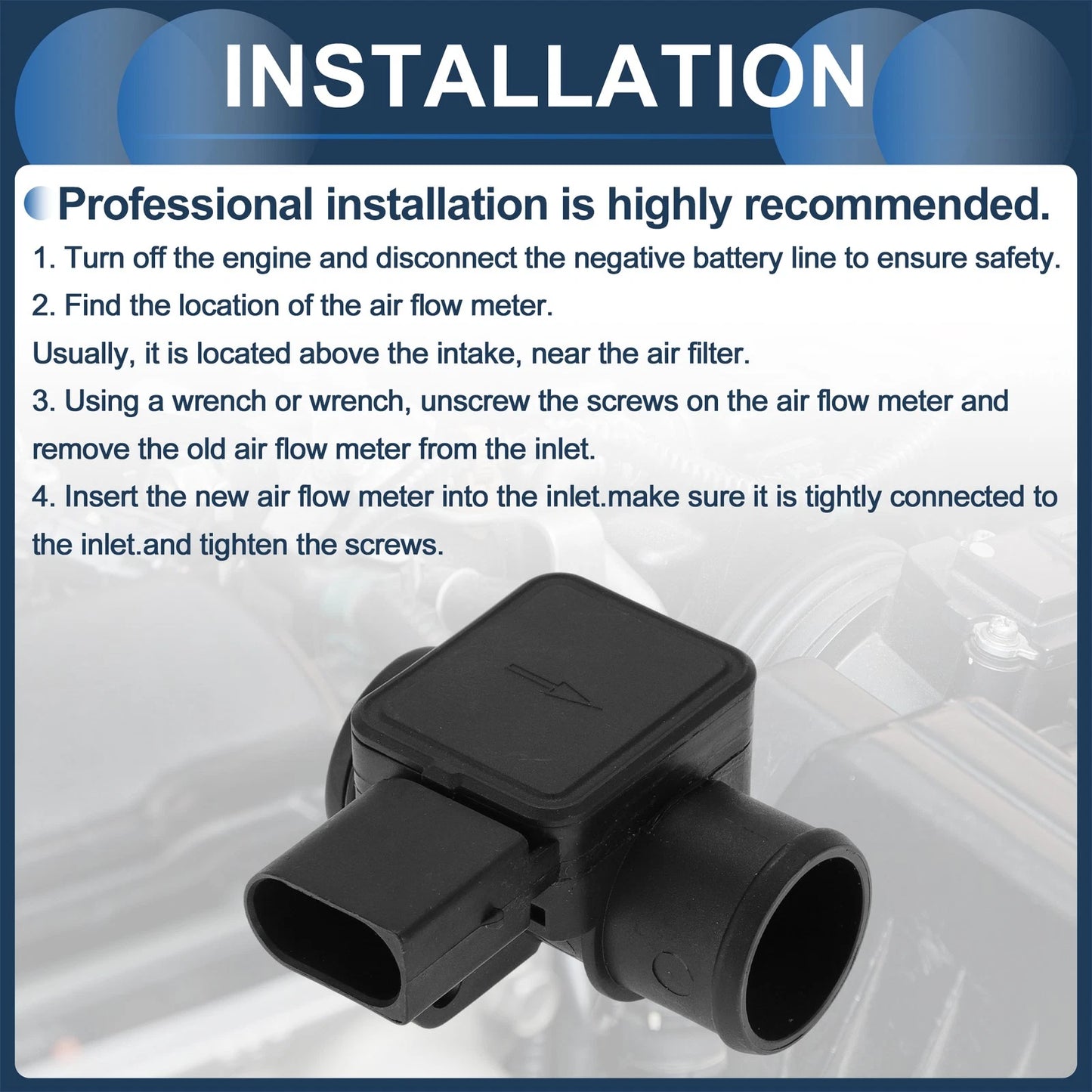 Mass Air Flow Sensor for BMW E38 1994-2001 - Durable Plastic & Metal 1 x Unit