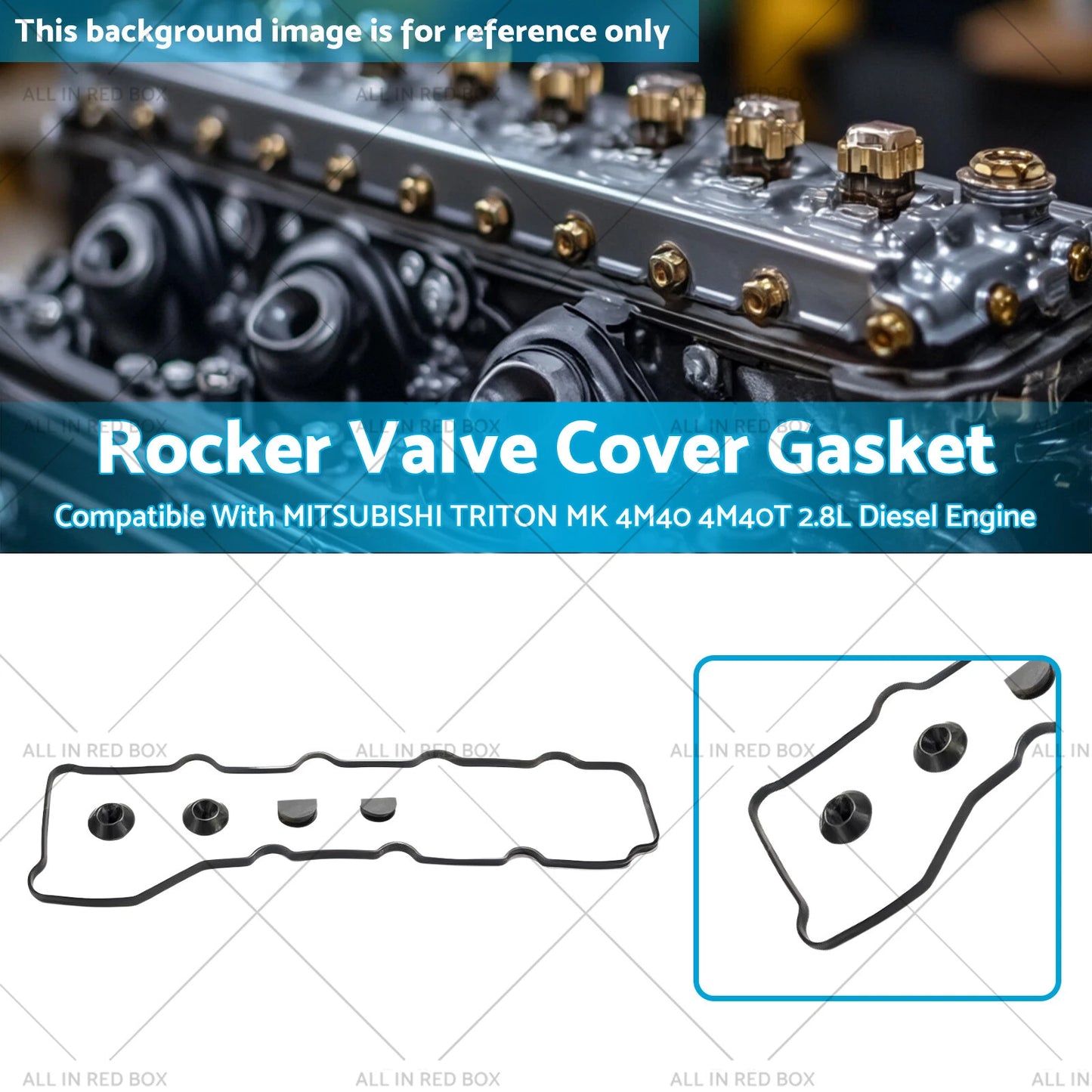 Rocker Valve Tappet Cover Gasket Set for Triton MK 4M40 2.8L (1996-2006)