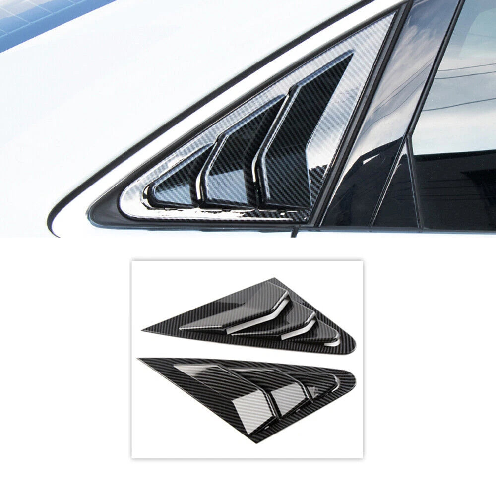 Carbon Fiber Side Vent Scoop Louver Cover for Audi A3 8V Sedan (14–19)