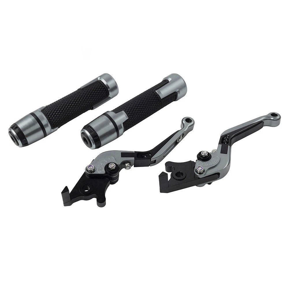 Handlebar Grips & Brake Clutch Levers Set for Kawasaki ZX1400 ZX14R ZZR1400