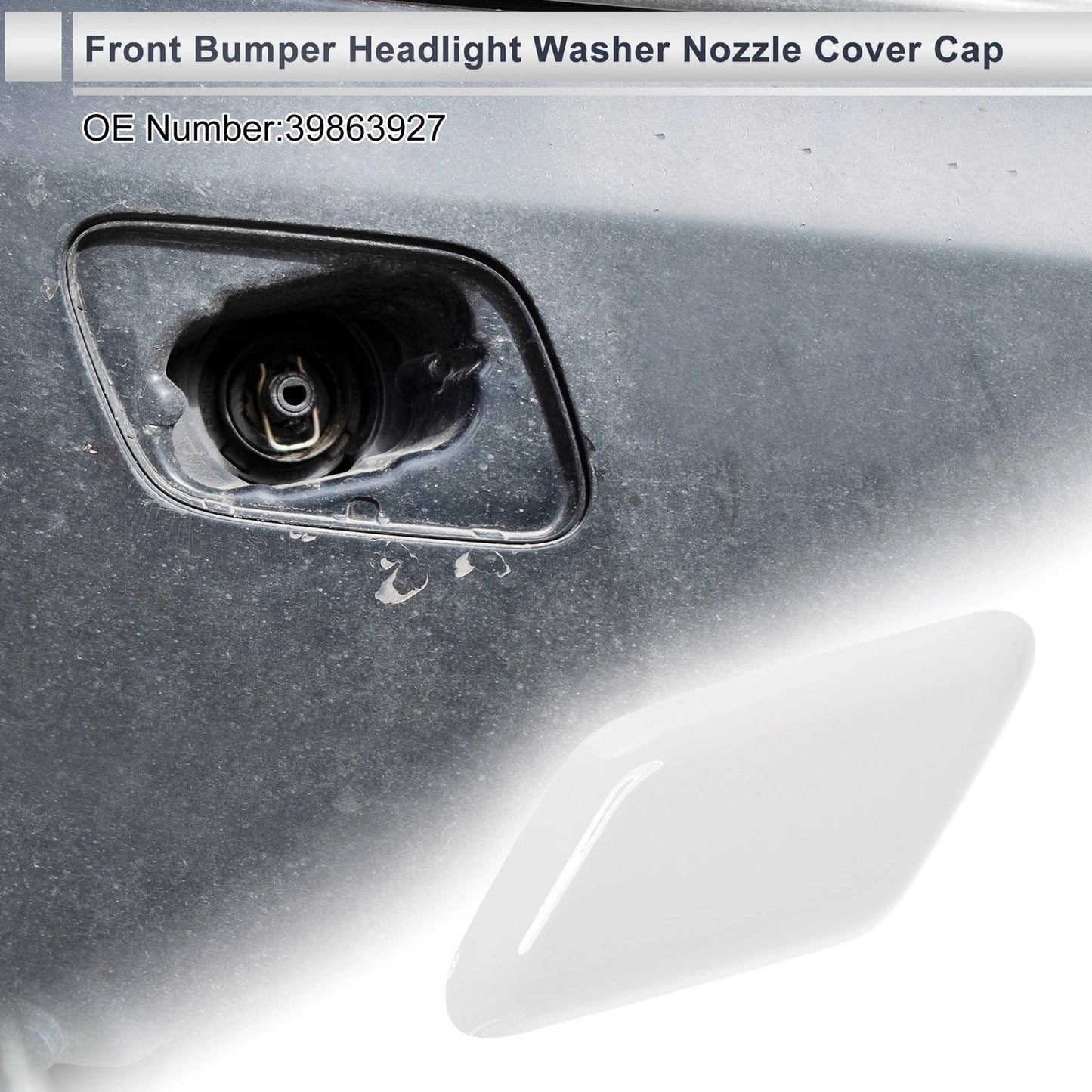 Bumper Headlight Washer Nozzle Cover for Volvo C30 (2010-2011)