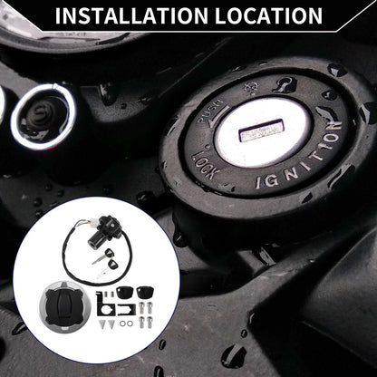 Ignition Key Switch Lock Set for Kawasaki Ninja 650 Z650 (2017–2023)