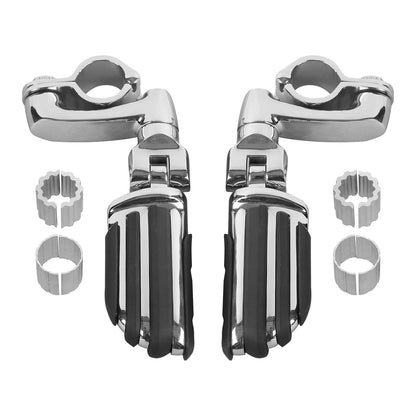 Chrome Highway Footpeg Pegs 25/32/35mm for Honda Harley Touring Dyna