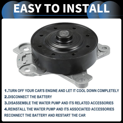 Water Pump with Rubber Ring Kit for Toyota Corolla (2009-2019)