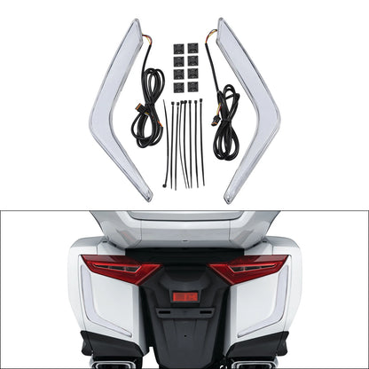 Rear Saddlebag Turn Brake Lights Accents for Honda Goldwing GL1800 (2018-2025)