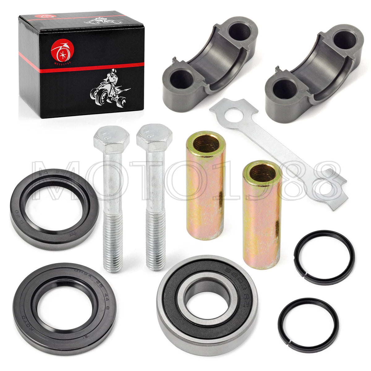Steering Stem Bushing Bearing Seal Rebuild Kit for Yamaha Kodiak (1993–2006)