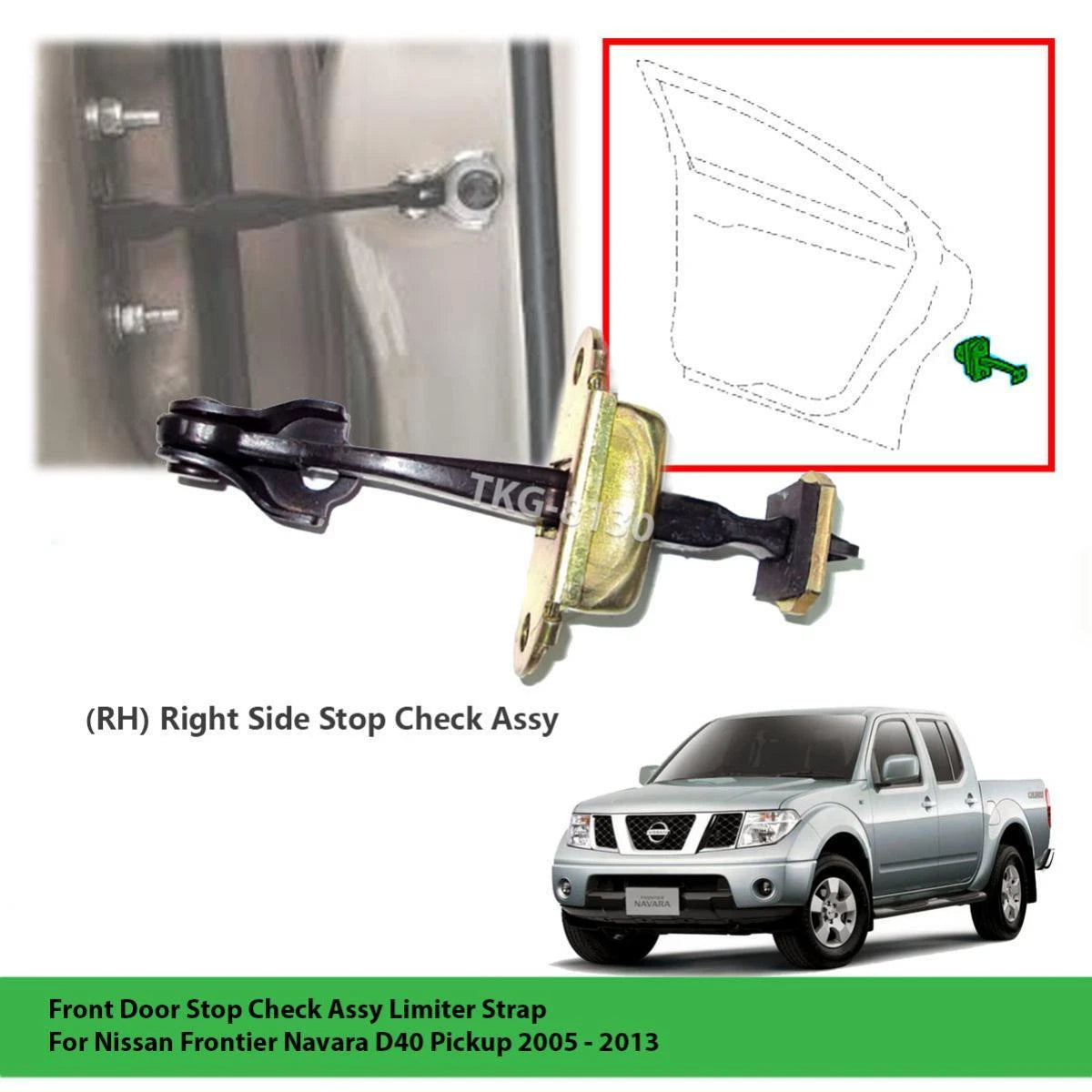 Door Stop Check Limiter Strap for Nissan Navara (2005-2019)