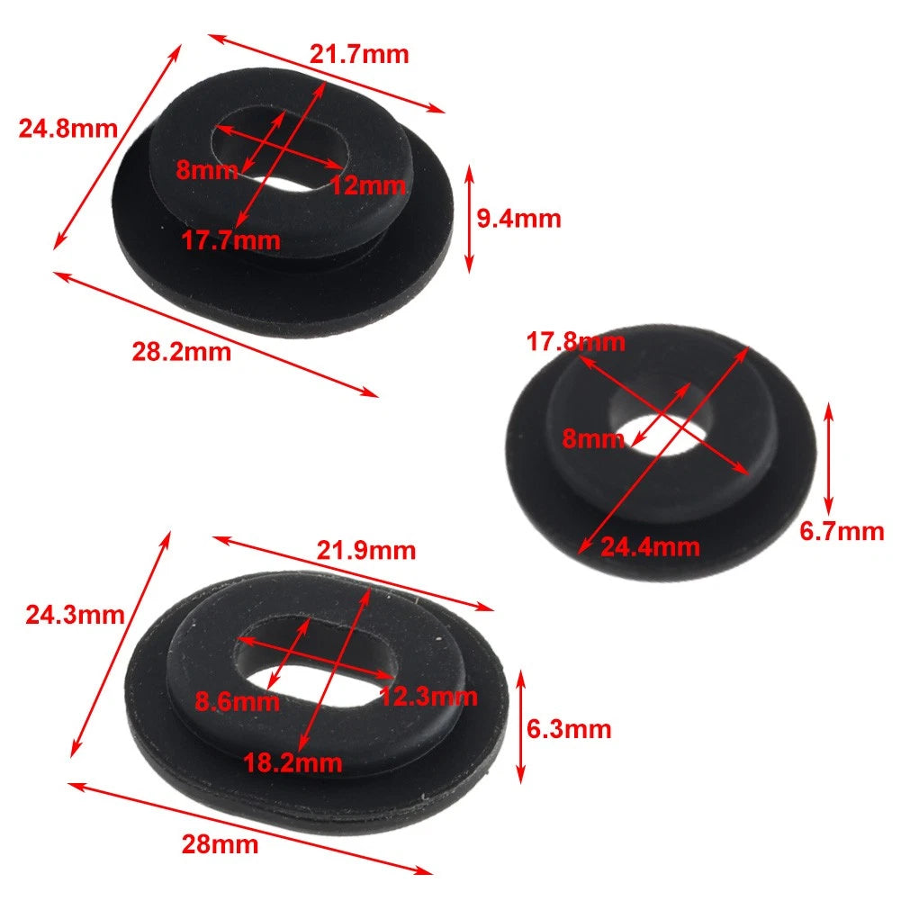 8 Pcs Rubber Side Cover Grommets Set for Honda Goldwing GL1500 (1988-2000)