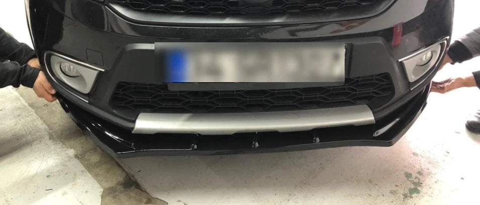 Front Bumper Lip Splitter Spoiler for Dacia Sandero (2013-2023) 3 Pcs