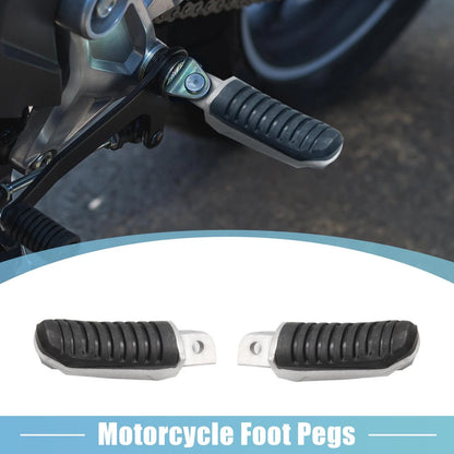1 Pair 8mm Aluminum Alloy Footrest Footpeg for Motorcycle