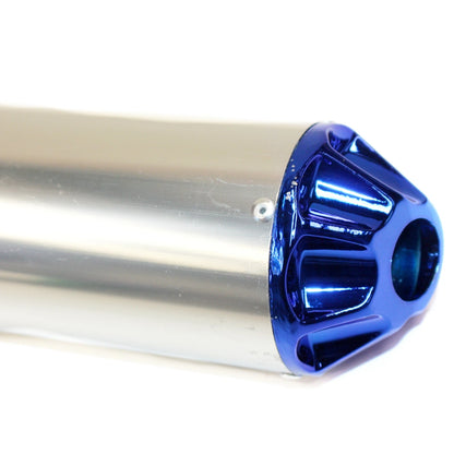 BLUE Exhaust Pipe Muffler System for 90cc 110cc 125cc 140cc PIT PRO Dirt Bike