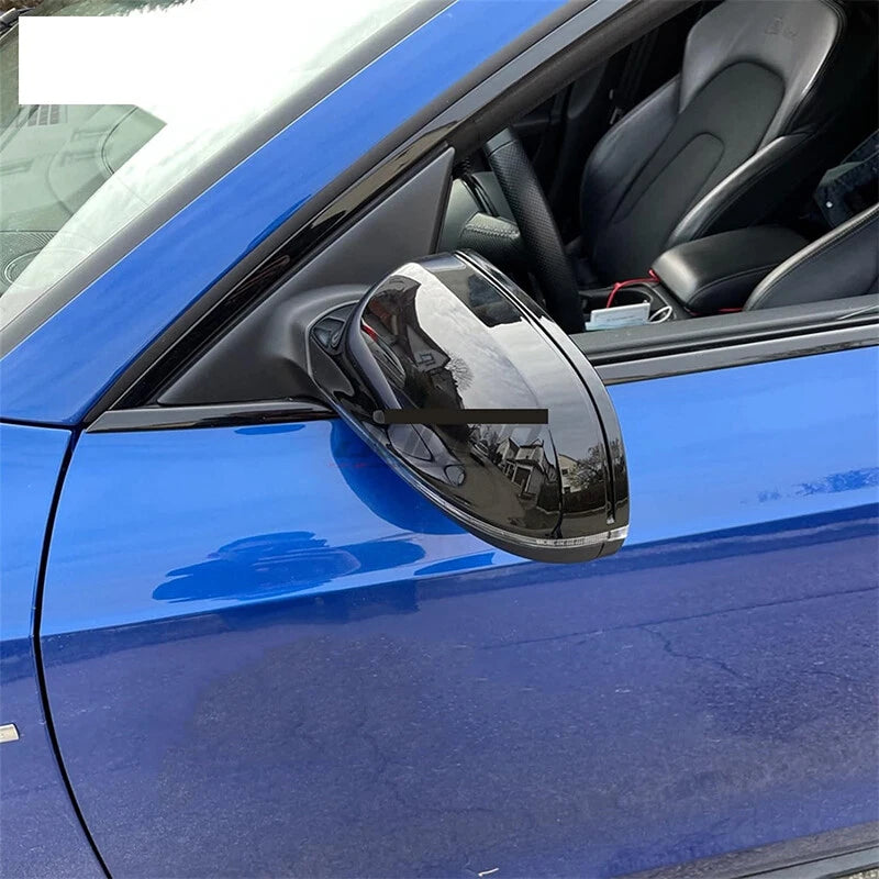 Glossy Black Rear View Mirror Cap with Lane Assist for Audi A3 A4 A5 S5 RS3