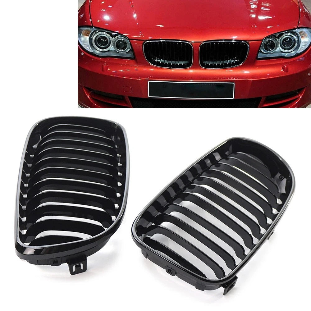 Front Kidney Grilles Set for BMW E87 E82 1-Series (2006-2013)