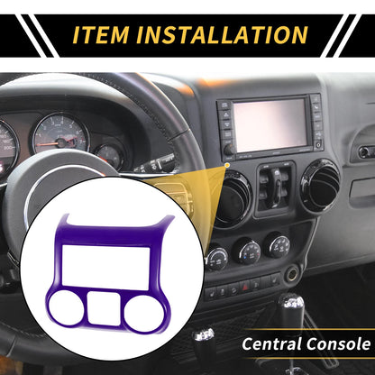 Console Dashboard Cover Trim for Jeep Wrangler JK JKU (2011-2017) Purple
