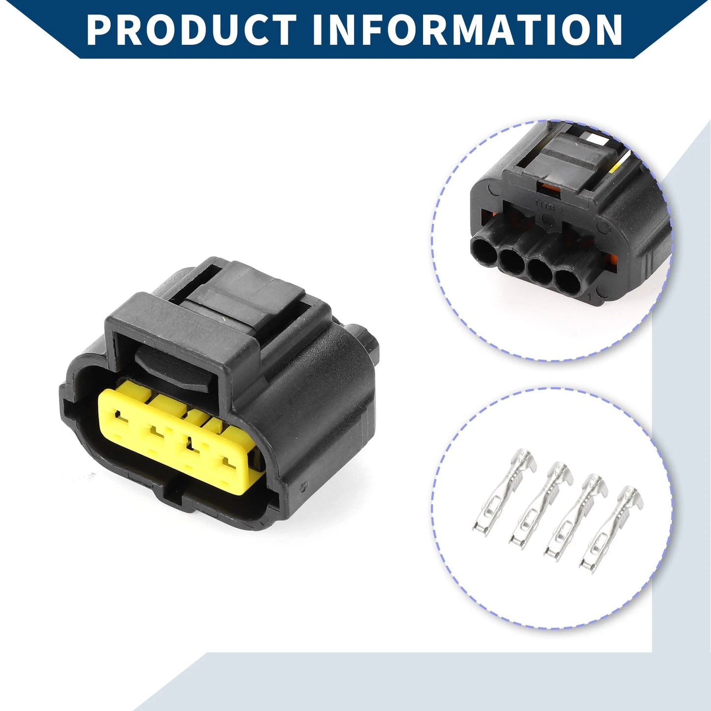 4 Pin TPS Throttle Position Sensor Connector Plug for Toyota Crown Camry