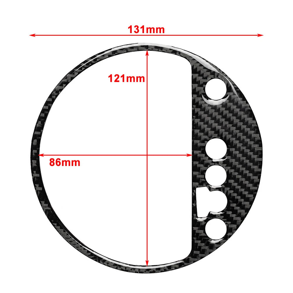 Black Central Console Gear Shift Panel Cover Trim for Audi TT TTS TTRS (08-14)