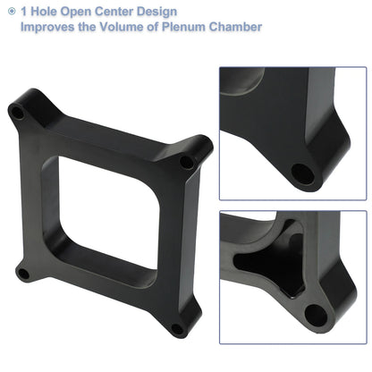 1" Tall Open Phenolic Carb Spacers for Chevy, Ford