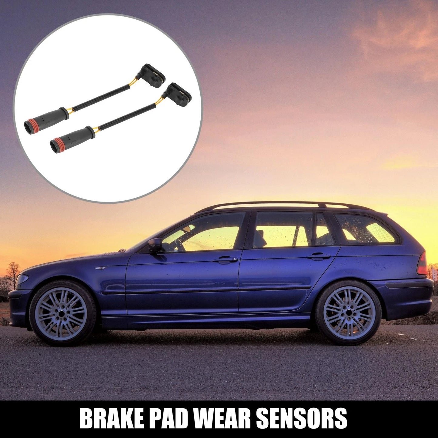 Front & Rear Brake Pad Wear Sensor for Dodge Sprinter 2500