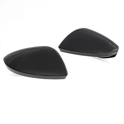 Rear Mirror Cover Case Shell 2 x for Audi A6 A7 A8 (2019-2021) Black