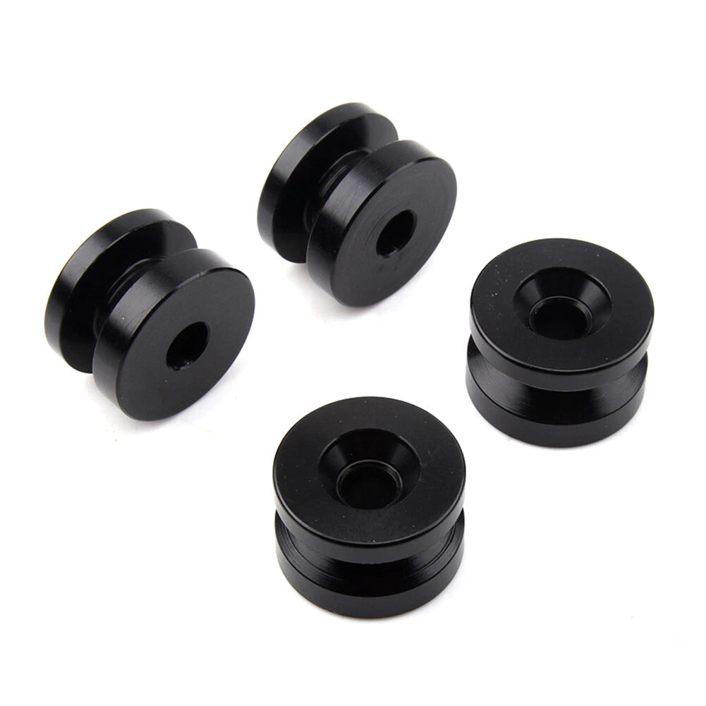 Black Motorcycle Trunk Base Plate Tail Box Pad Bracket Spacer