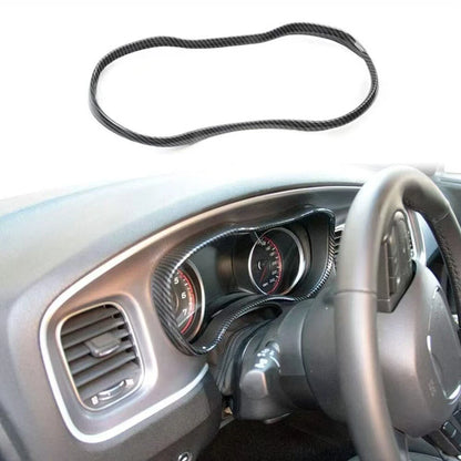 ABS Carbon Fiber Dashboard Panel Lid Cover Trim for Dodge Charger (2016-2021)