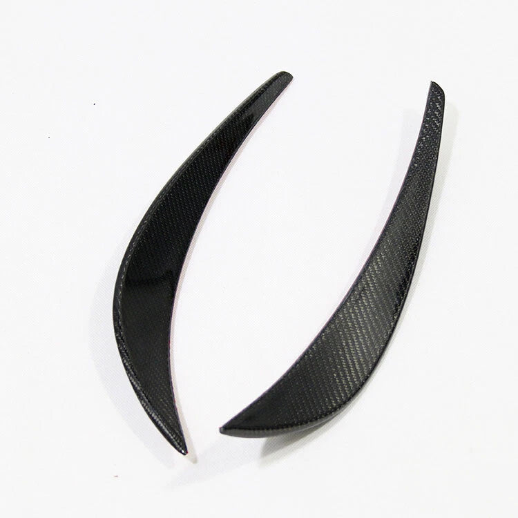 Real Carbon Fiber Front Bumper Side Canards Spoiler Trim fit For Audi R8