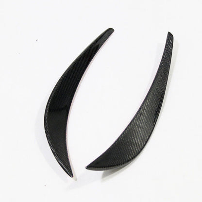 Real Carbon Fiber Front Bumper Side Canards Spoiler Trim fit For Audi R8
