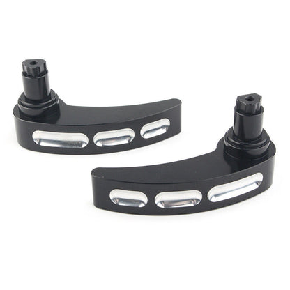 2 x Black Saddlebag Lid Lifter Latch Levers for Harley Road Glide (2014-2017)