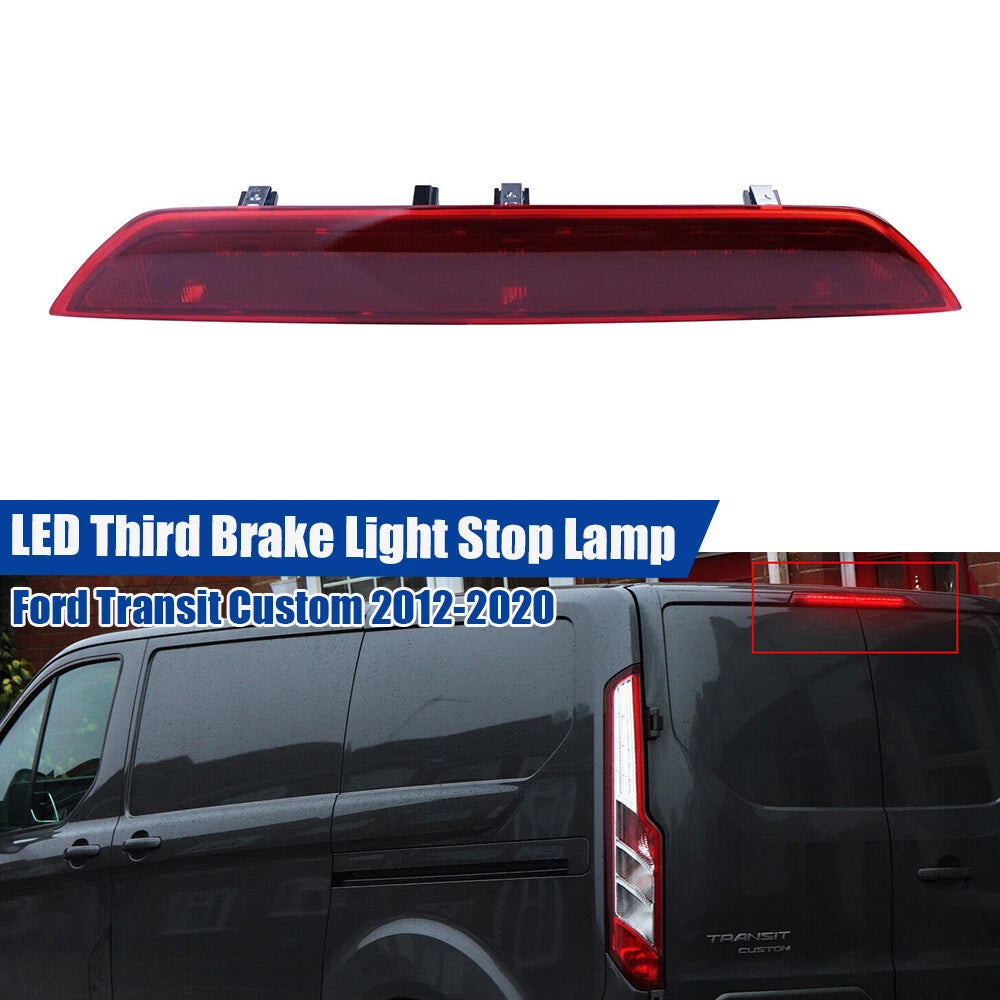 Red Lens High-Level Brake Lights for Ford Transit Custom (2012–2020)