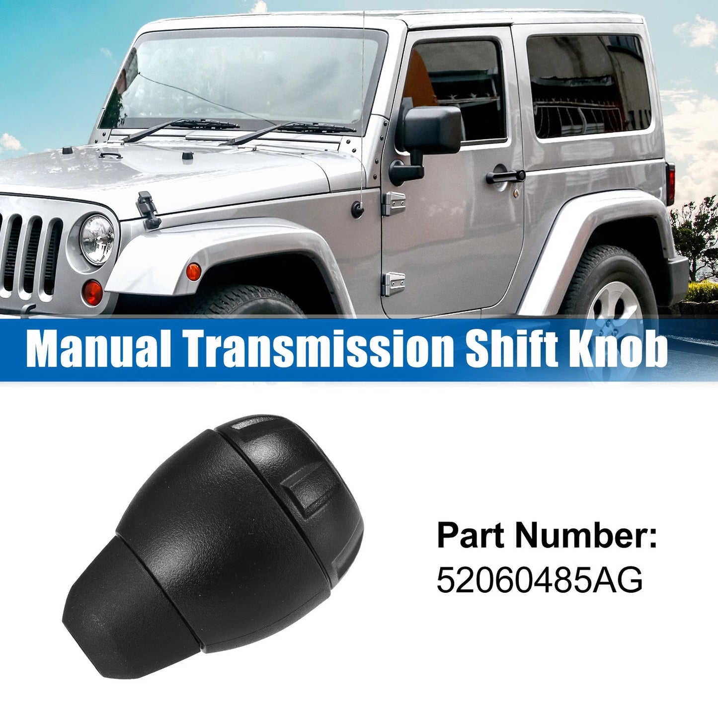 6 Speed Manual Transmission Shift Knob for Jeep (2018-2023)