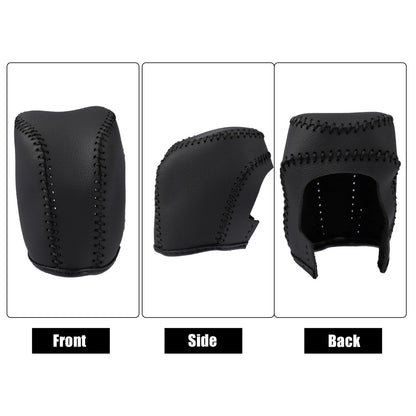 Black Faux Leather Gear Shift Knob Cover for Toyota Corolla (2014-2023)