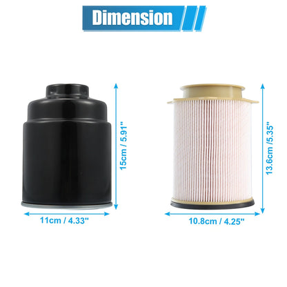 2x 6.7L Fuel Filter Water Separator for Dodge Ram 2500/3500/4500/5500