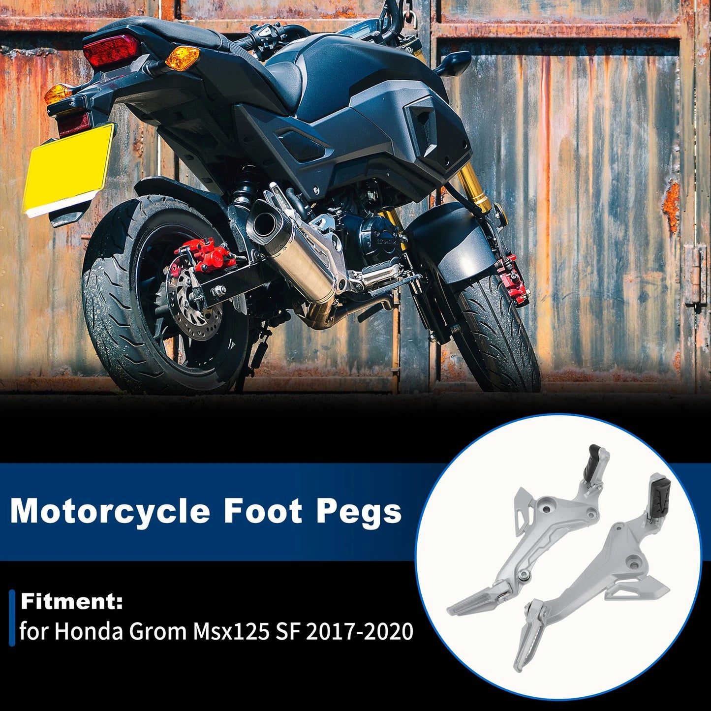 Foot Pedal / 1 Pair / Left & Right for Honda Grom Msx125 SF (2017–2020)