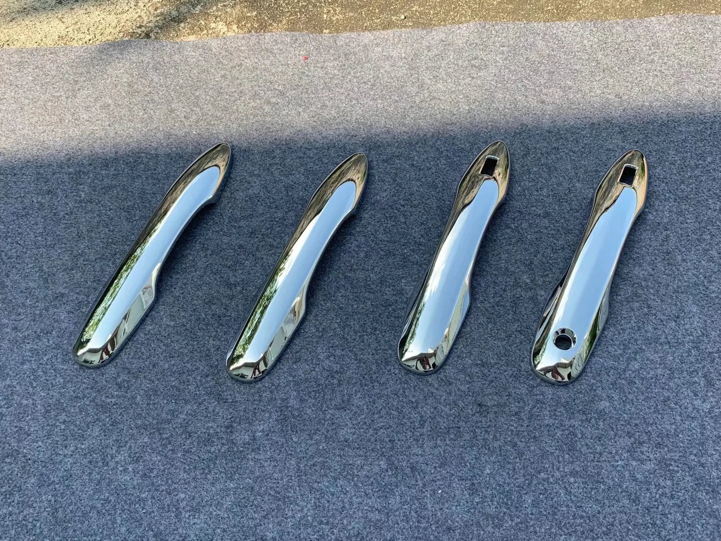 Chrome Door Handle Cover Trim for Toyota Harrier Venza 2 x ABS Decor (2020-2024)