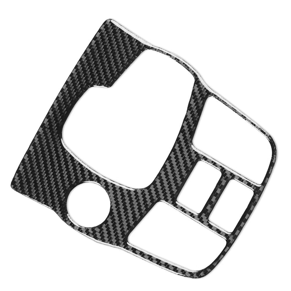 Black Carbon Fiber Gear Shift Panel Cover Trim for Jaguar F-Type (2013-2024)