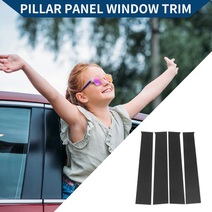 4pcs Pillar Window Trim Carbon Fiber for Chevrolet Silverado (2014 - 2018)
