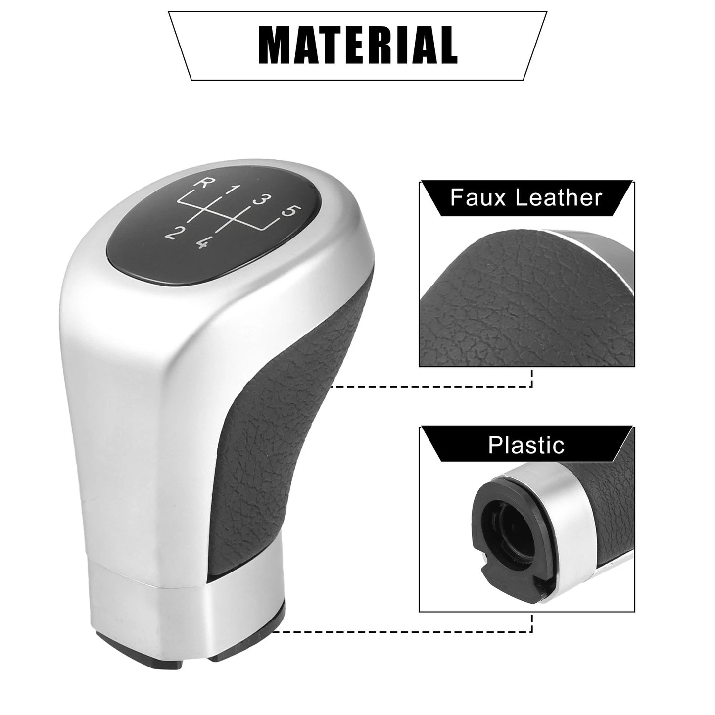 5 Speed Gear Shift Knob for BMW 1 3 Series E81 (2007-2013)