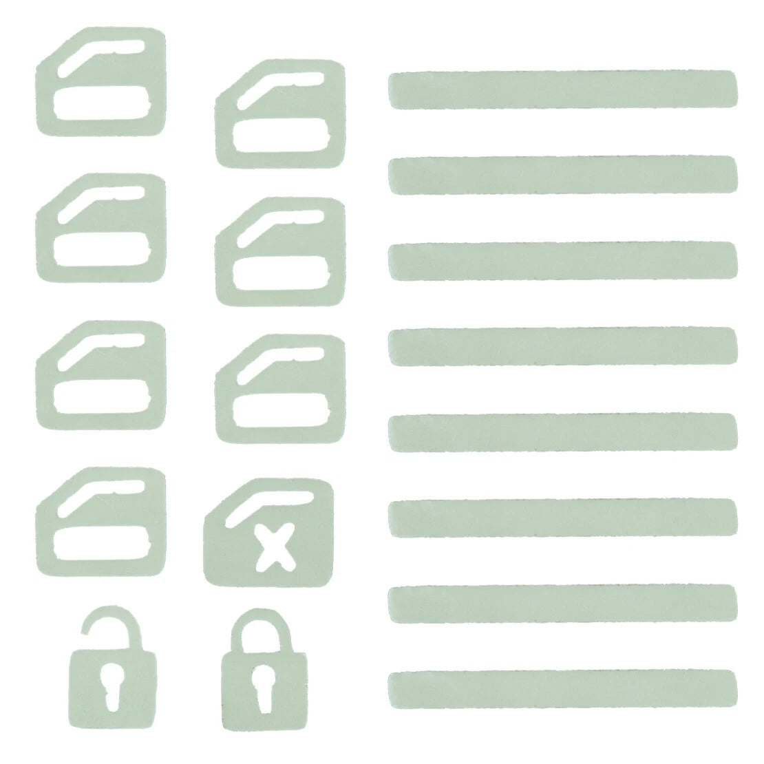 Luminous Car Door Window Switch Sticker for Safety - Best Night Visibility