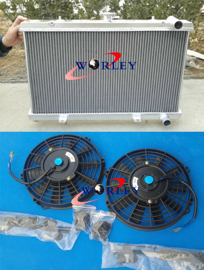Alloy Radiator + Fan for Nissan Silvia S13 180SX 200SX CA18DET (1988-1994)