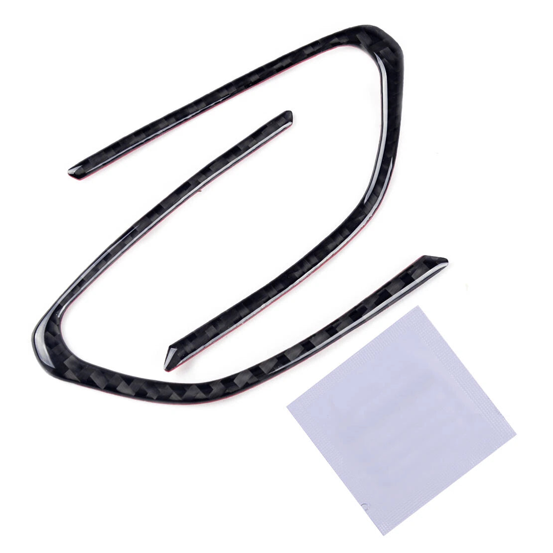 Carbon Fiber Steering Wheel Button Frame Trim for Infiniti Q50 Q50L (2018-2019)