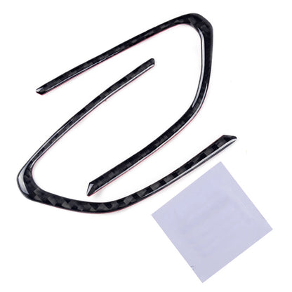 Carbon Fiber Steering Wheel Button Frame Trim for Infiniti Q50 Q50L (2018-2019)
