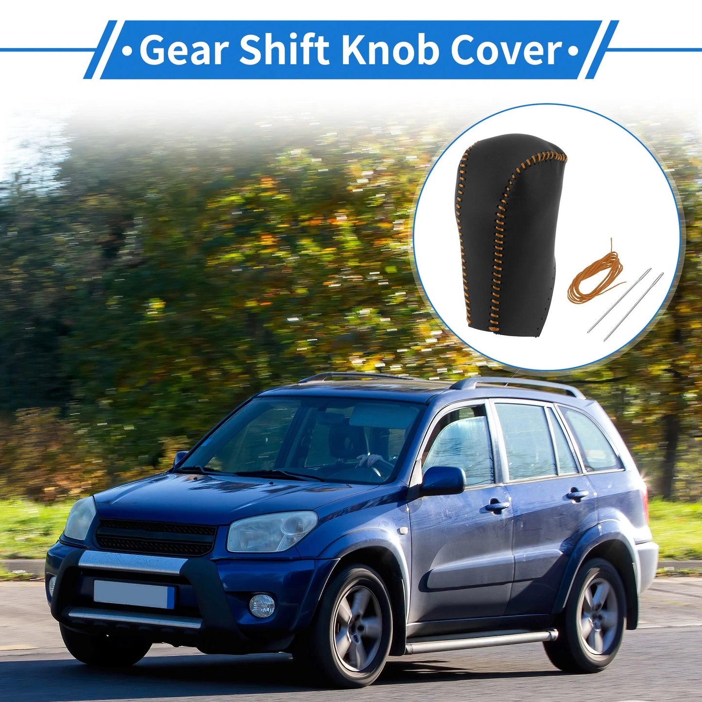 1pc Car Gear Shift Knob Cover for Toyota RAV4 (2013–2016)